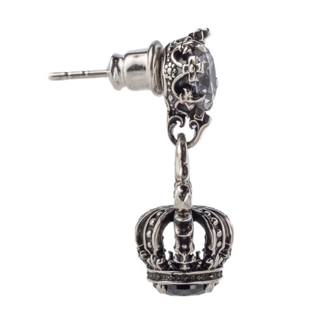 【即納可能！王冠2つのピアス】ノーブルクラウンピアス　～Noble crown earring～ ［Artemis Kings］
