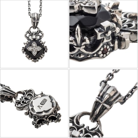 【即納可能！】ラウンドクラウンクロスペンダント　 ～Round crown cross pendant～ ［Artemis Kings］