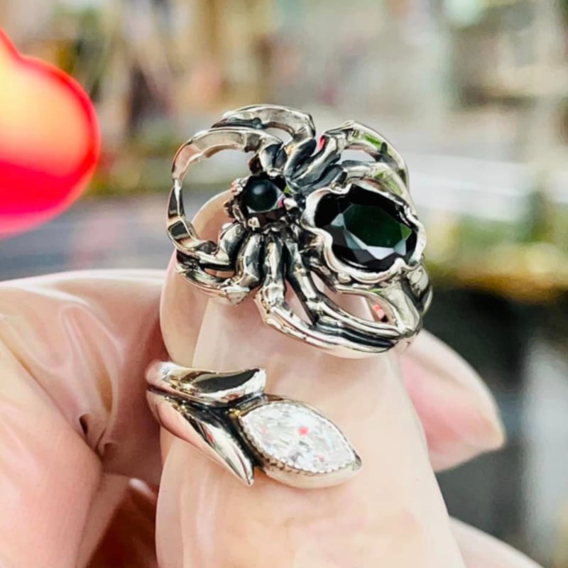 SAAD スパイダーバングル Silver925 ホピ 蜘蛛 クモ シルバー