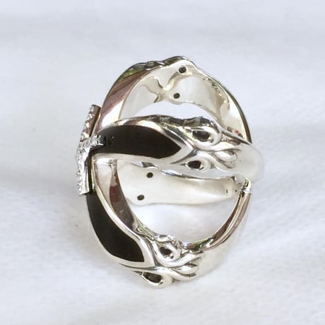 【SOLD OUT！蛇骨堂Special】エナメルクロスリング［Artemis Classic］