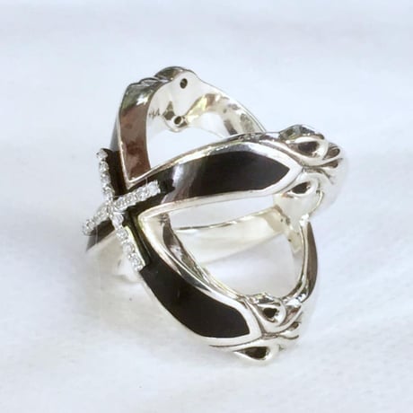 【SOLD OUT！蛇骨堂Special】エナメルクロスリング［Artemis Classic］
