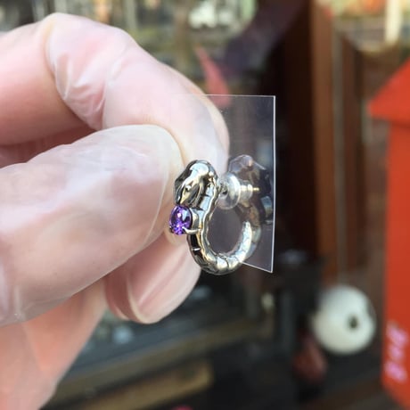 【蛇のピアス】サーペントバイパーシルバーピアス［Bizarre］