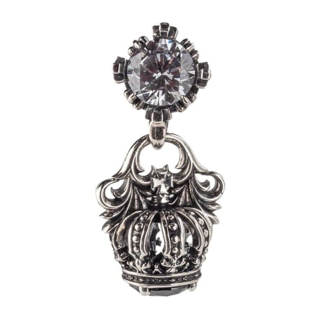 【即納可能！王冠2つのピアス】ノーブルクラウンピアス　～Noble crown earring～ ［Artemis Kings］