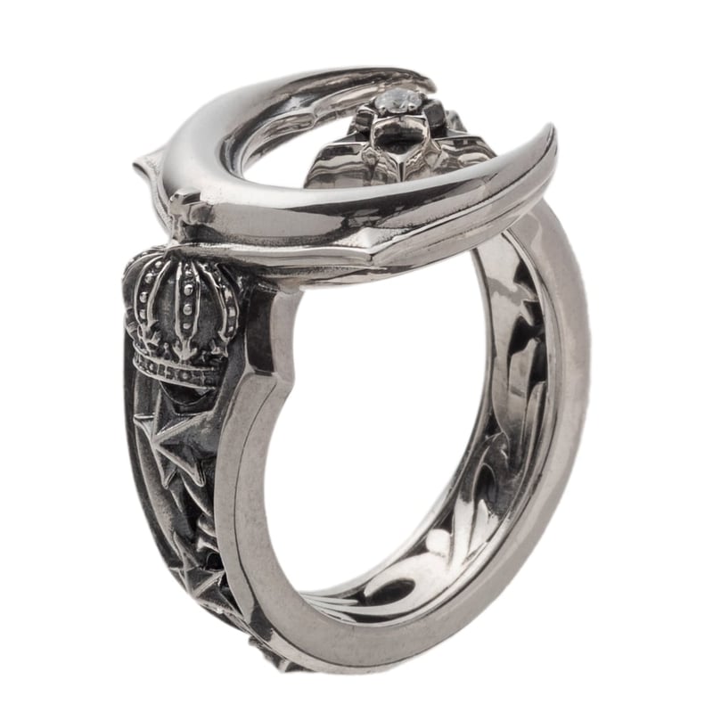 即納可能！月と星の指輪】 クレセントムーンリング[ArtemisKings] | 上