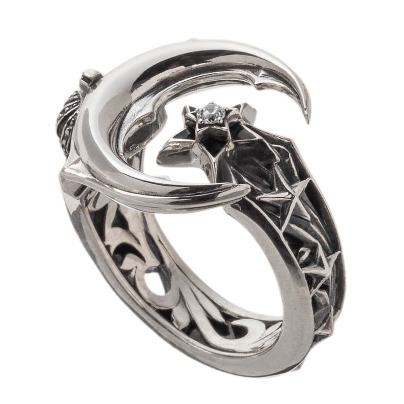 野*願様 新品ARTEMIS KINGS クレセントムーンリング シルバー925 クレセントムーンリング AKR0071 Crescent moon ring シルバー