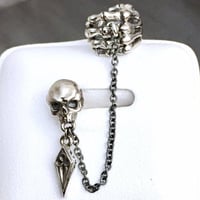 【即納可能！】スカルイヤカフピアス