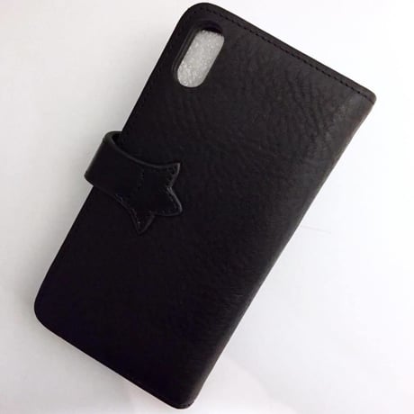 【50％OFF！SALE！！】本革イタリアンレザーiPhoneX専用ブックケース