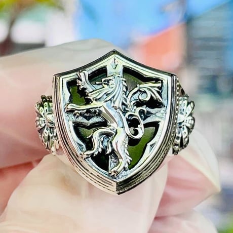 【即納可能！】ライオンシールドリング　～Lion shield ring～　[ArtemisKings]