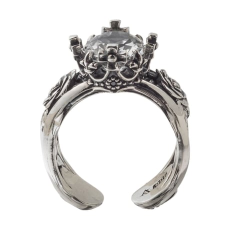 トパーズローズリング（ホワイトトパーズ） ～Topaz Rose Ring White Topaz～ 　[ ArtemisKings ]