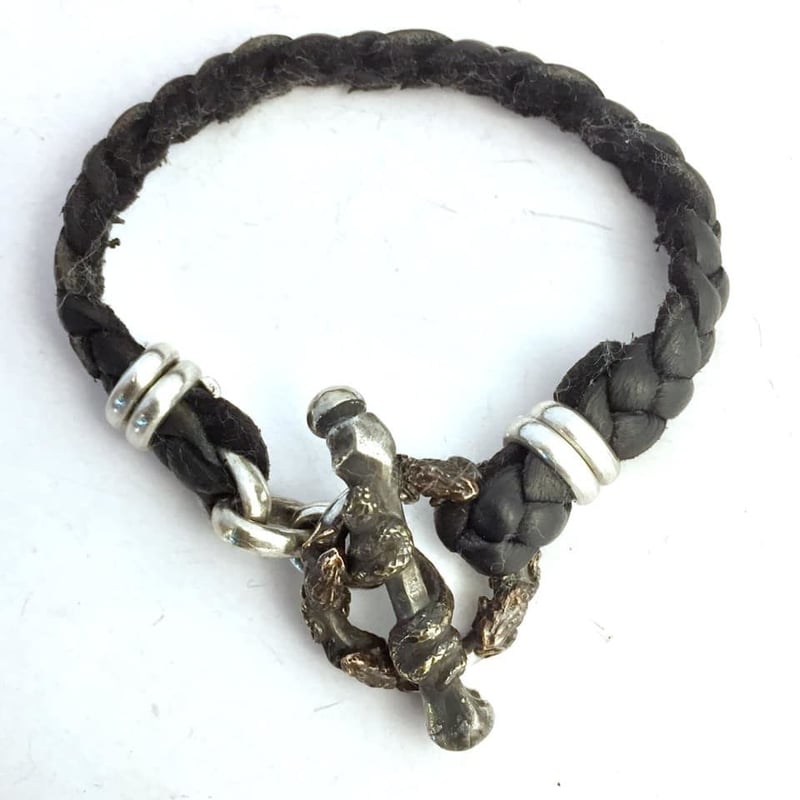 蛇・骨・蛙（革紐）ブレスレット［kinsfolk］ | 上州本店 蛇骨堂