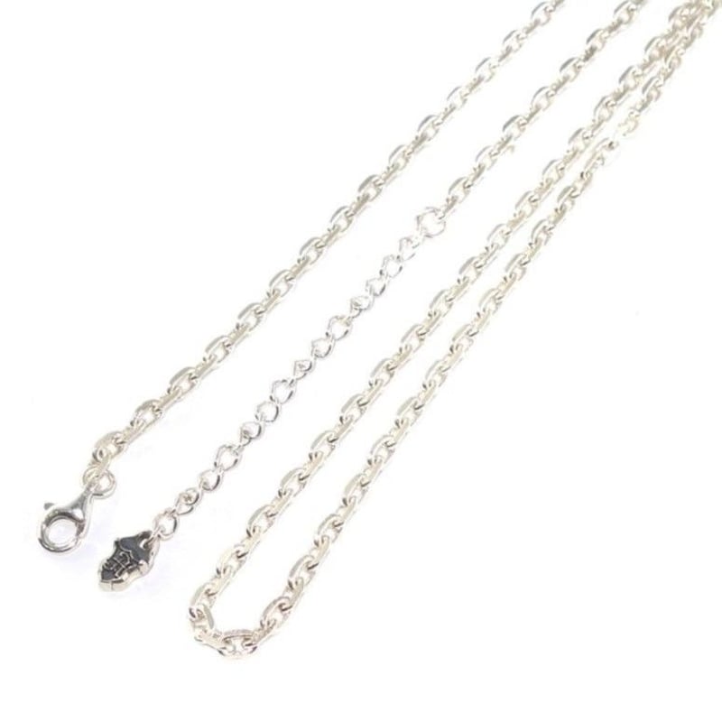45-50cm シャイニー4面カットあずきシルバーチェーン3mm | 上州本店 蛇骨堂