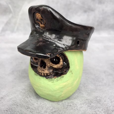 【SOLD OUT！】帽子～ドクロダルマ専用帽子～[大友窯SKULL]