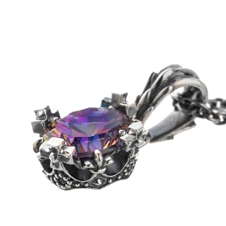 オーバルクラウンペンダント　ミスティッククォーツ～Oval crown pendant　Mystic Quartz～［Artemis Kings］