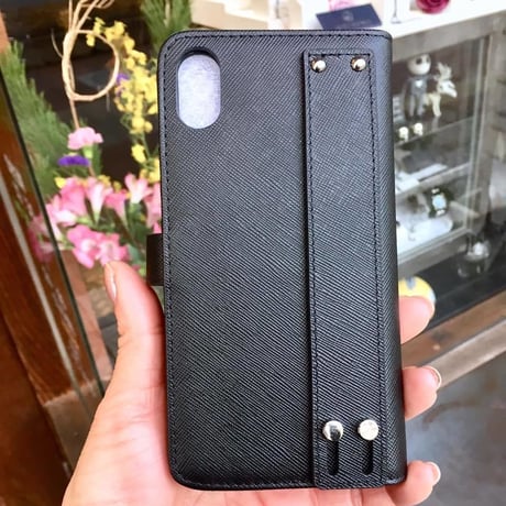 【50％OFF！SALE！！】本革アイフォンXS　MAX　ブックケース
