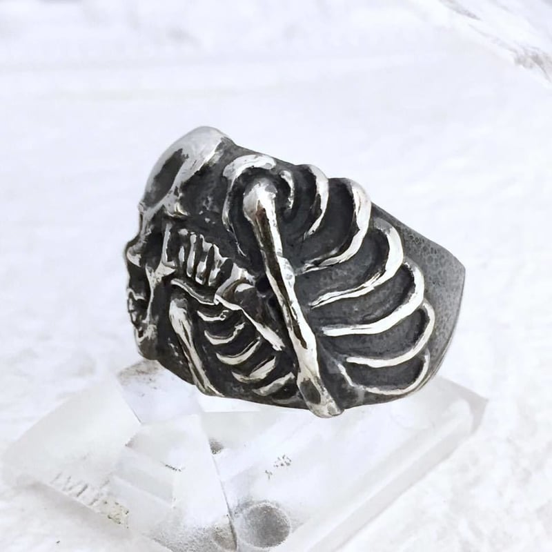 がしゃどくろ（リング）［銀燭］ | 上州本店 蛇骨堂