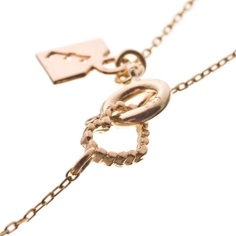 10金ハートYネックレス［Elenore Jewelry ]