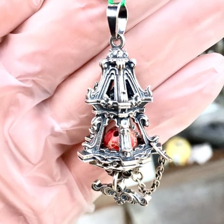 【即納可能！】魔力増幅器~ランタン型~（ペンダントトップ）［林檎屋］