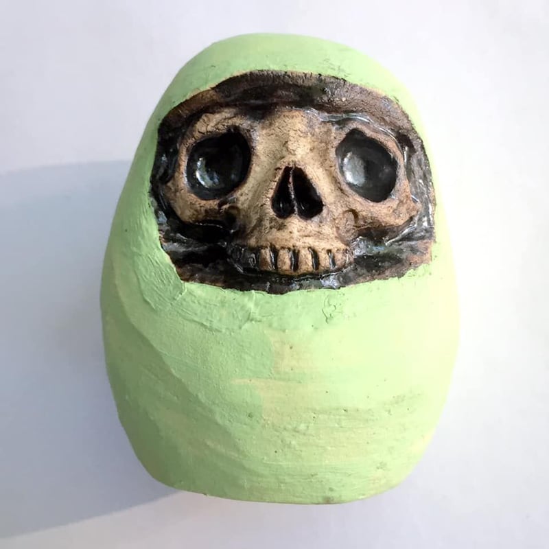 即納可能！】新ドクロだるま小[大友窯SKULL] | 上州本店 蛇骨堂