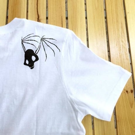 【SOLD OUT！】『蛇骨堂オリジナル』 輪舞ドクロＴシャツ黒/白