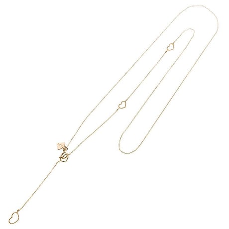 10金ハートYネックレス［Elenore Jewelry ]