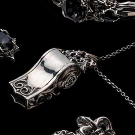 【即納可能！笛のペンダント】ローズホイッスルペンダント ~Rose whistle pendant~　[ArtemisClassic]