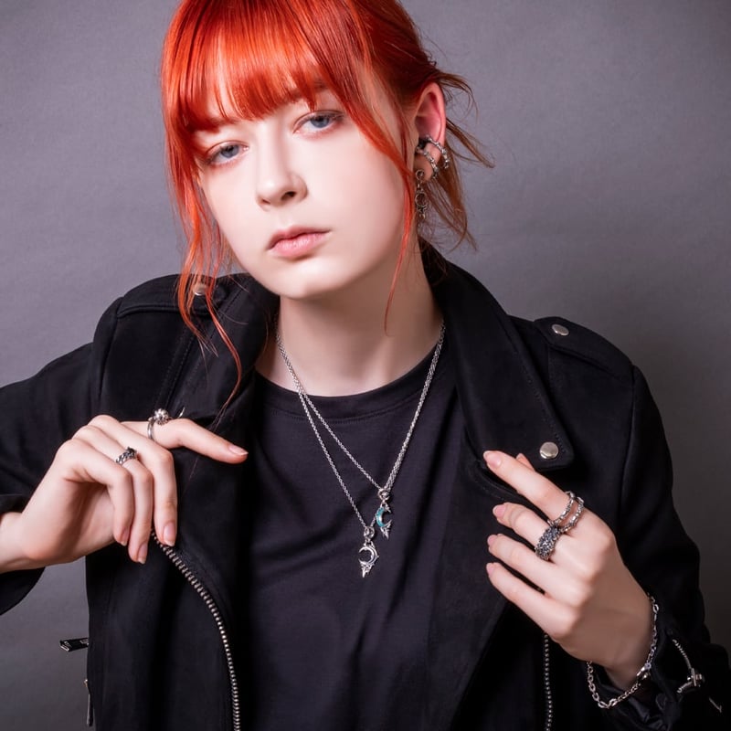 即納可能！月と星のペンダント】 ニュームーンハートペンダント