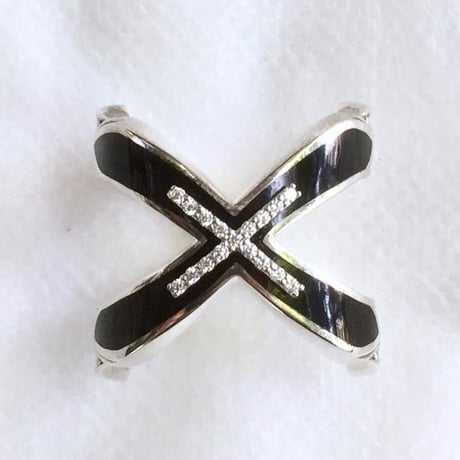 【SOLD OUT！蛇骨堂Special】エナメルクロスリング［Artemis Classic］