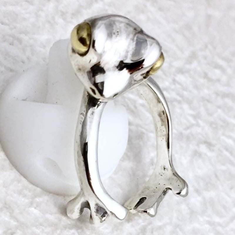 蛙の指輪】のぞきカエル（リング）［林檎屋］ | 上州本店 蛇骨堂