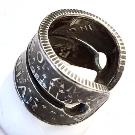 【SOLD OUT！】リングサイズ＃6.5号～ペンダントにも使える～ケネディコインリング［DOWNTON DIVISION］