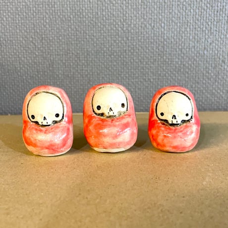 【即納可能！】豆ダルマ　[ 大友窯SKULL ]