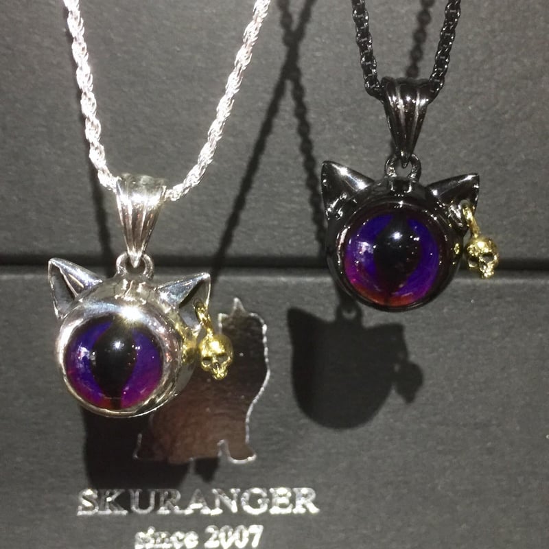 特別カラー！】☆蛇骨堂限定☆むらさき白にゃんぴすペンダント | 上州