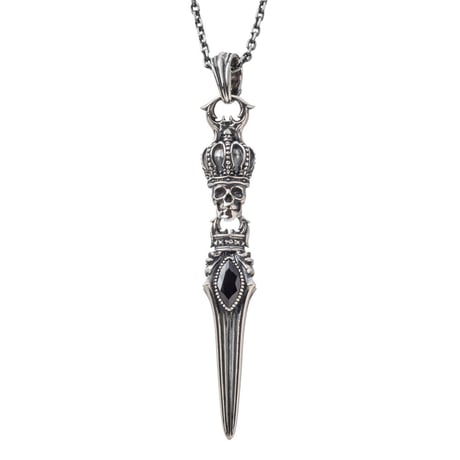 【即納可能！】スカルクラウンダガーペンダント ～ Skull Crown Dagger Pendant～ ［Artemis Kings］
