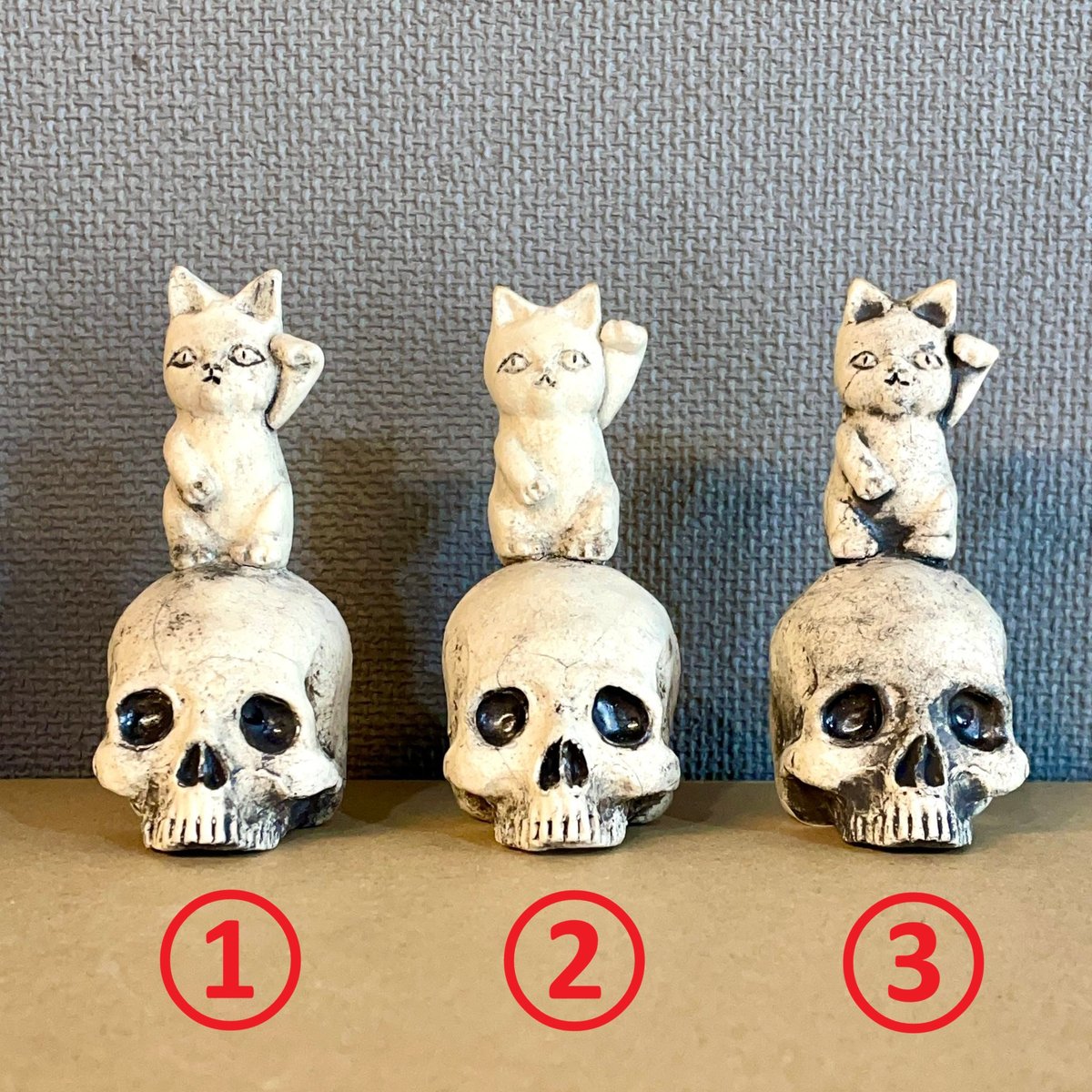 即納可能！】シュール招き猫 [ 大友窯SKULL ] | 上州本店 蛇骨堂