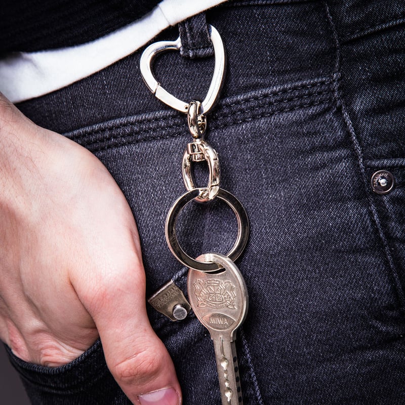 即納可能！ハートのキーホルダー】ハートカラビナキーリング | 上州