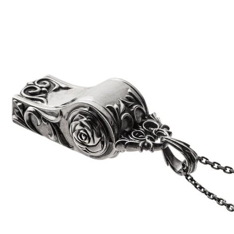 【即納可能！笛のペンダント】ローズホイッスルペンダント ~Rose whistle pendant~　[ArtemisClassic]