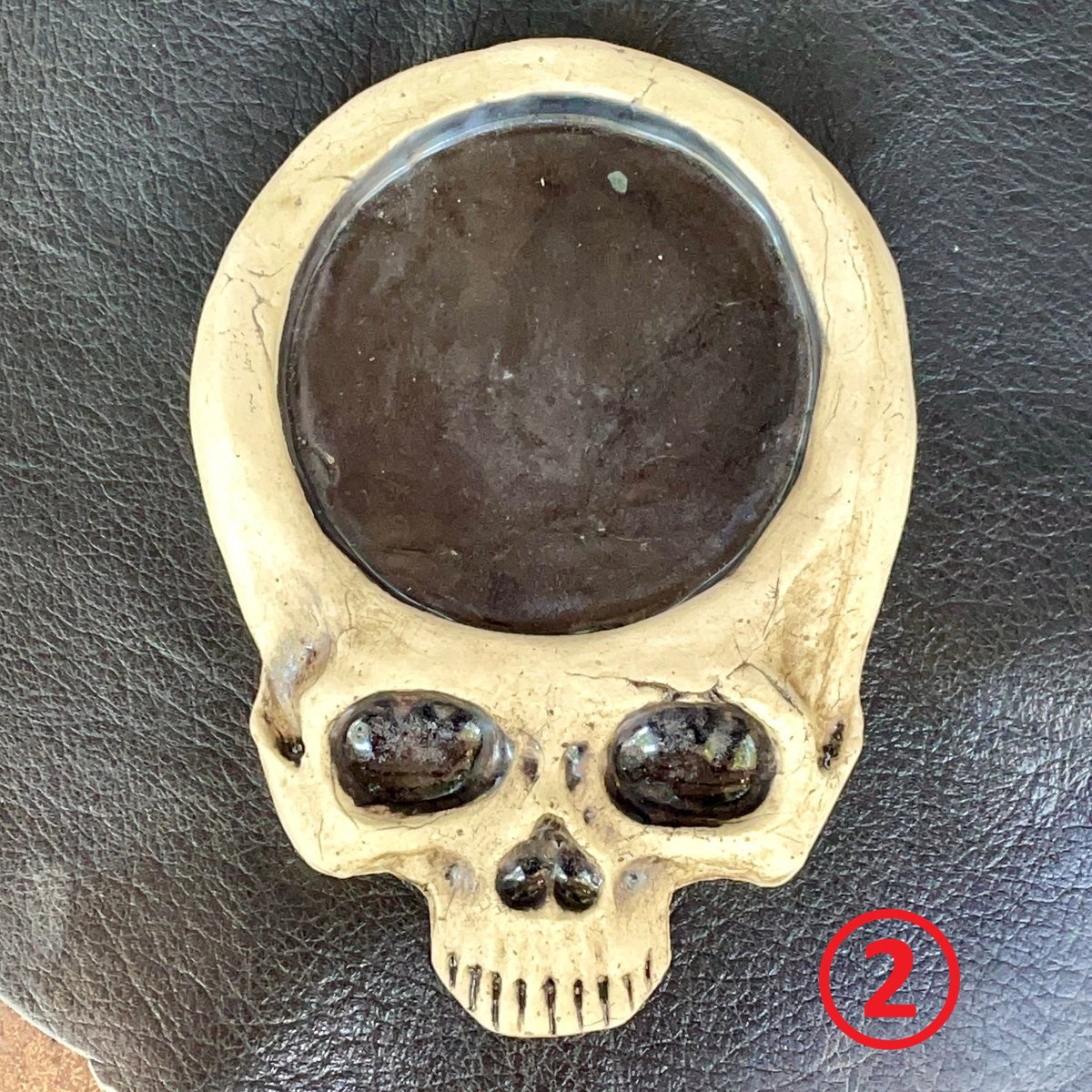 根付け 友親 骨董品 ドクロ 髑髏 即納可能！】ドクロ皿［大友窯SKULL］ | 上州本店 蛇骨堂