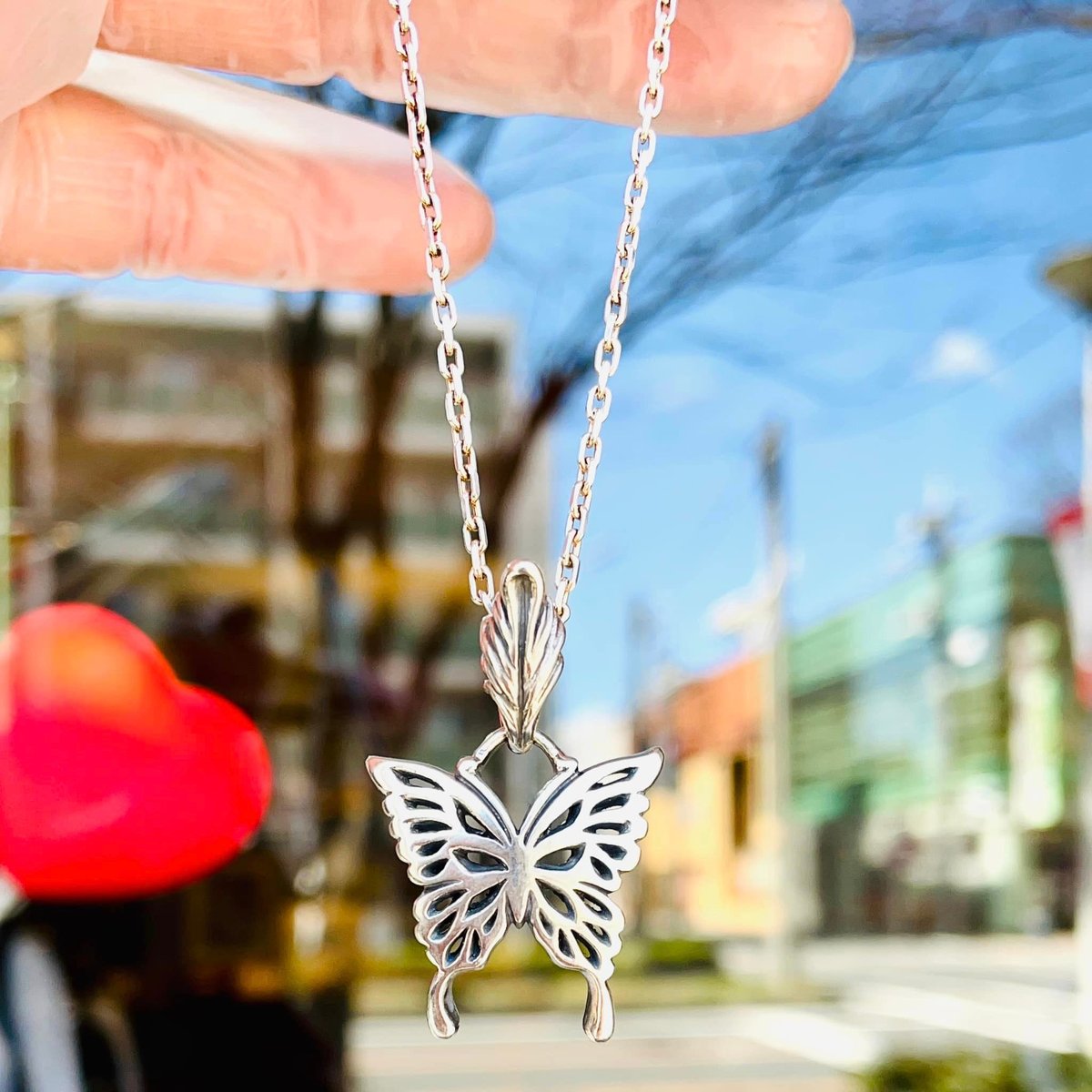 蝶のペンダント】バタフライペンダント［Atelier Shima］ | 上州本店