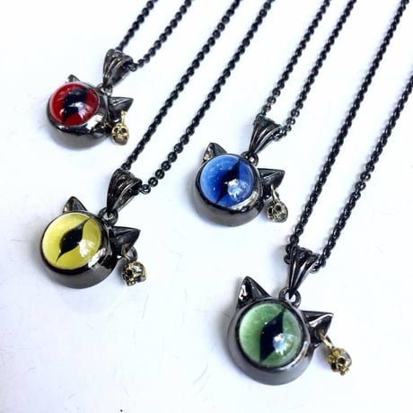 ★蛇骨堂限定★ 黒にゃんぴすペンダント