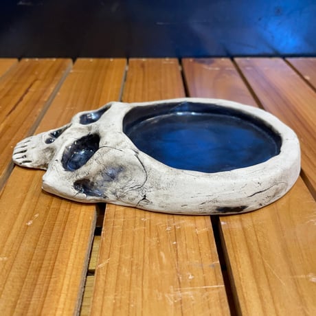 【SOLD OUT！】ドクロ皿［大友窯SKULL］
