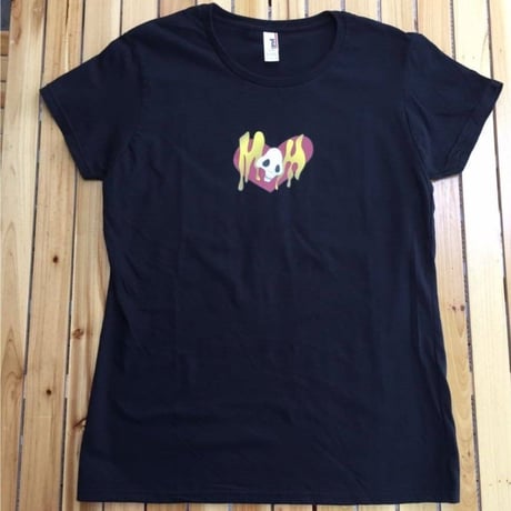 【SOLD OUT！】『蛇骨堂オリジナル』 ハートドクロＴシャツ黒/白