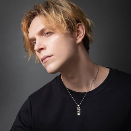 スクエアブルータイガーアイペンダント ~Square blue tiger eye pendant~　[ArtemisClassic]
