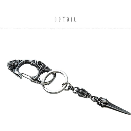 【即納可能！】スカルクラウンダガーキーホルダー ~Skull Crown Dagger Keyholder~［Artemis Kings］