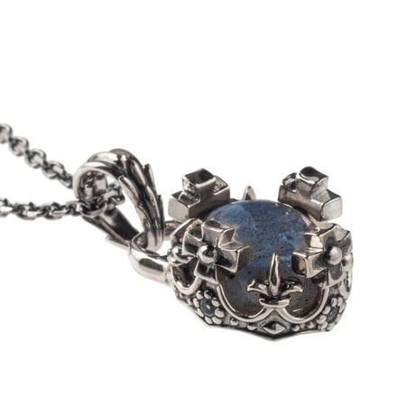 【即納可能！】オーバルクラウンペンダントラブラドライト ～Oval Crown Pendant Labradorite～［Artemis Kings］