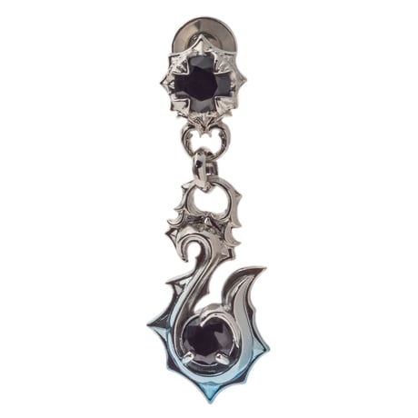 【即納可能！釣り針モチーフ】青彩フィッシュフックピアス［Artemis Kings］