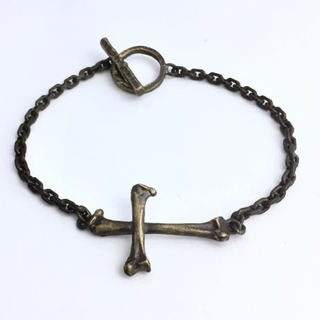 【即納可能！】ラットボーンクロスブレスレット  Brass