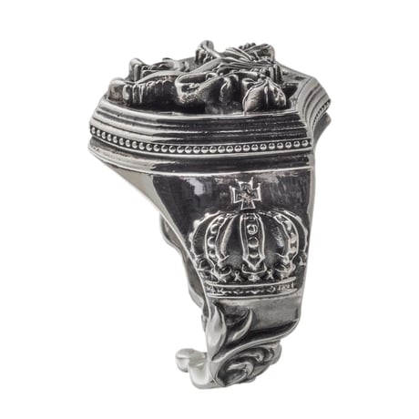 【即納可能！】ライオンシールドリング　～Lion shield ring～　[ArtemisKings]