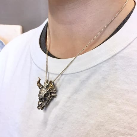 【即納可能！】スカルドラゴン頭骨（ペンダントトップ）［林檎屋］
