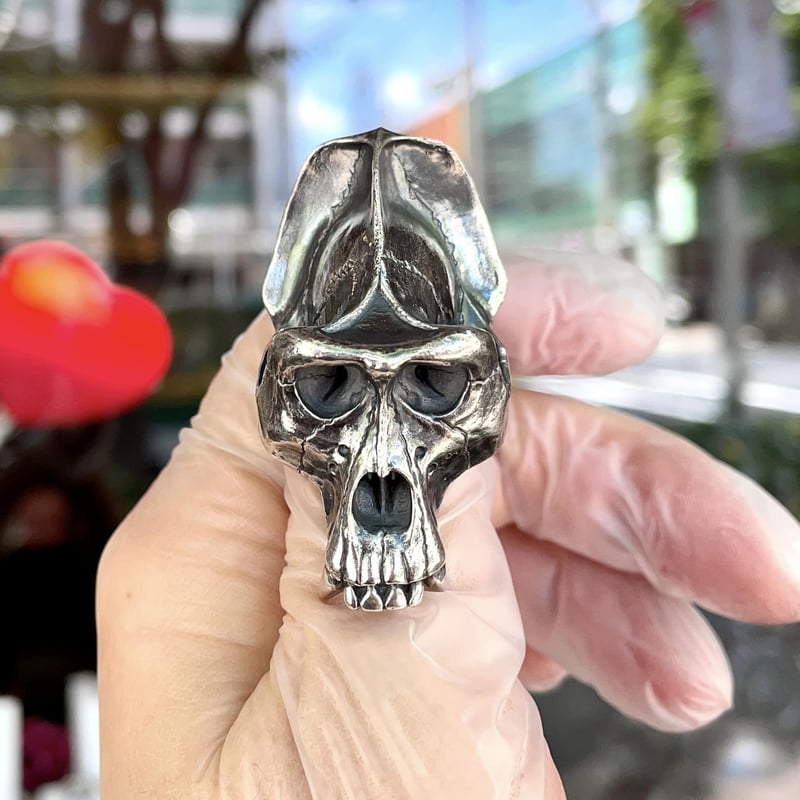 即納可能サイズ#23号】ゴリラスカルリング［SKURANGER］ | 上州本店 蛇骨堂