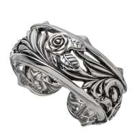 【即納可能！】ローズカフリング　～Rose cuff ring～[ArtemisKings]