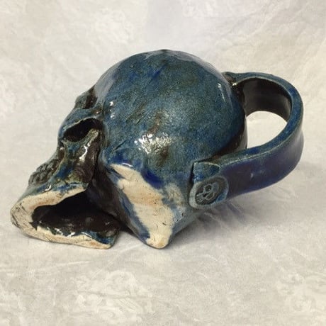 【SOLD OUT!】しゃれこうべカップ～青～[大友窯SKULL]